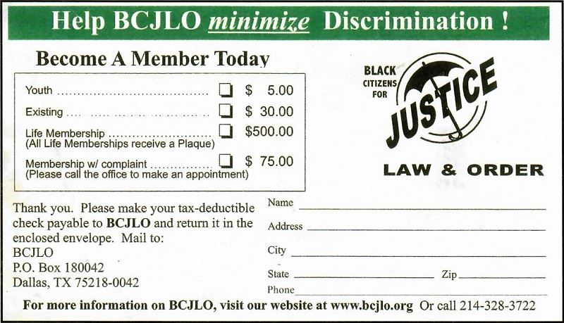 BCJLO Member Registration Card
